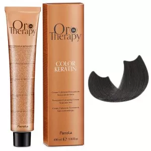 Fanola Oro Therapy Color Keratin, farba do trwałej koloryzacji bez amoniaku, 5.1, 100ml