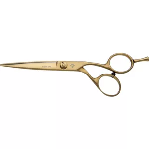 AristoCUT Ergo-Flow 5.5", nożyczki fryzjerskie, matowe złoto, precyzyjne cięcie, ergonomiczne S