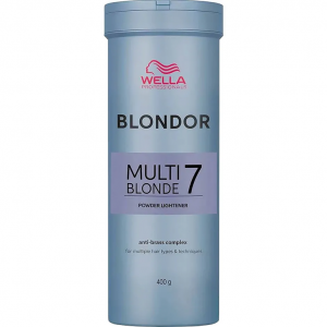 Wella Blondor Multi Blonde 7, rozjaśniacz w proszku, bezpyłowy, 400g