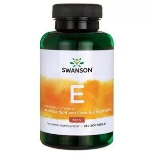 Swanson Witamina E Naturalna 400IU 250kaps - data ważności (7.2026)
