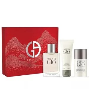 Giorgio Armani Acqua di Gio Pour Homme zestaw woda toaletowa spray 100ml + żel pod prysznic 75ml + dezodorant sztyft 75g (M)