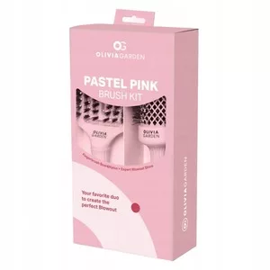 Olivia Garden Box Pastel Pink Shine + Fingerbrush, zestaw szczotek do włosów