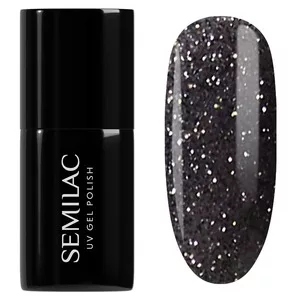 Semilac, lakier hybrydowy, 959 Disco Black, 7ml