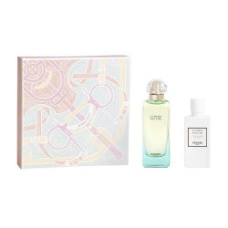 Hermes Un Jardin Sur Le Nil zestaw woda toaletowa spray 100ml + balsam do ciała 80ml (U)