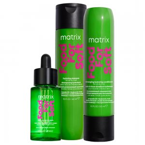Matrix Food For Soft, zestaw intensywnie nawilżający: szampon + odżywka + mini olejek