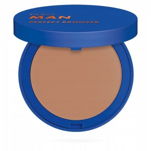 PUPA Man Perfect Bronzer, puder brązujący do twarzy, dark, 10g