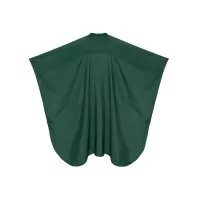 Fox Earth Colors, peleryna fryzjerska z silikonowym kołnierzem, zielona, ekologiczna, 130x146 cm