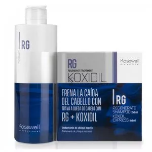 Kosswell Zestaw, zestaw przeciw wypadaniu włosów ampułki + szampon regenerujący koxidil, 5x6ml+250ml