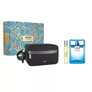 Versace Man Eau Fraiche Zestaw dla mężczyzn woda toaletowa 100ml + miniatura 10ml z męską kosmetyczką