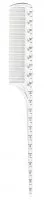 Y.S. Park, grzebień do włosów z linijką, model G07, biały