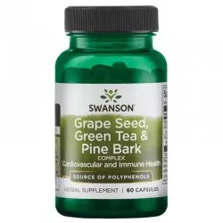 Swanson Grape Seed, Green Tea & Pine Bark 60 kaps