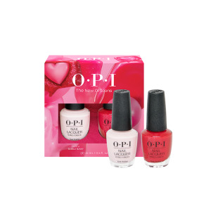 OPI Nail Lacquer OPIcons, zestaw klasycznych lakierów do paznokci, bun & apl, 2x15ml