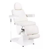Fotel kosmetyczny elektryczny Azzurro 878 5 silnik, biały - dostępny w 48h