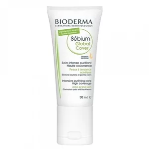 Bioderma Sebium Global Cover Intensive Purifying Care krem koloryzujący przeciwtrądzikowy do twarzy 30ml