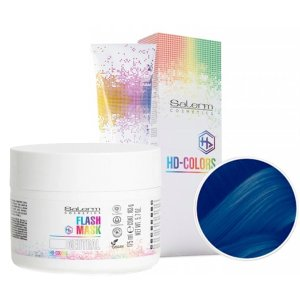 Salerm HD, zestaw do koloryzacji i pielęgnacji włosów, farba półtrwała blue + maska