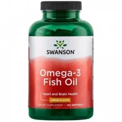 Swanson Omega-3 smak cytrynowy 150 żelek