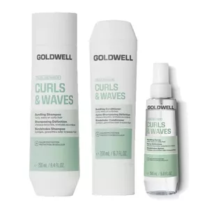 Goldwell Dualsenses Curls & Waves, nawilżający zestaw do włosów kręconych, szampon + odżywka + serum