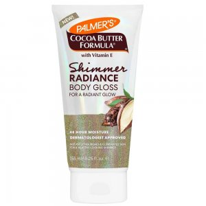 Palmers Cocoa Butter Formula, balsam rozświetlający z drobinkami z formułą masła kakowego, 150ml