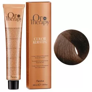 Fanola Oro Therapy Color Keratin, farba do trwałej koloryzacji bez amoniaku, 6.00, 100ml