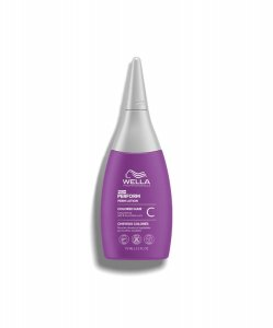 Wella Perform Pro+ Perm Lotion C, płyn do trwałej, trwała ondulacja do włosów farbowanych, 75ml