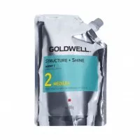 Goldwell Structure+Shine, krem zmiękczający do włosów do trwałego prostowania, medium/2, 400g