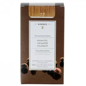 Korres Argan Oil, trwała farba do włosów, 7.7, 50ml