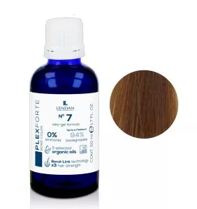 Lendan Plex Forte Bond Color, farba do włosów do trwałej lub półtrwałej koloryzacji, 7, 50ml
