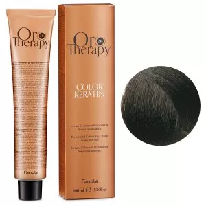 Fanola Oro Therapy Color Keratin, farba do trwałej koloryzacji bez amoniaku, 3.0, 100ml