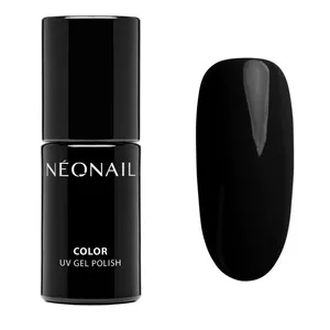 Neonail, lakier hybrydowy, Pure Black, 7.2ml