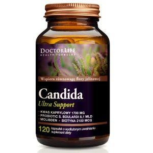 Doctor Life Candida Ultra Support suplement diety wspomagający równowagę flory jelitowej 120 kapsułek
