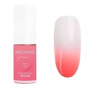 Neonail Baby Boomer Airbrush, pyłek do paznokci w sprayu, Neon Red, 5g