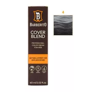 Barberito Cover Blend, krem do odsiwiania włosów i brody, 4 Medium Brown, 60ml