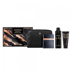 Guess Seductive Noir Homme zestaw woda toaletowa spray 100ml + dezodorant spray 226ml + żel pod prysznic 100ml + kosmetyczka (M)