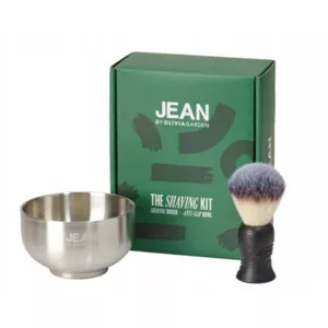 Olivia Garden Jean Shaving Set Bowl + Brush, zestaw do golenia, miska + pędzel, ref. 203ID2198