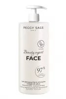 Peggy Sage, mleczko do demakijażu twarzy i oczu z masłem shea, 1000ml