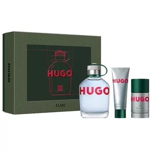 Hugo Boss Hugo Man zestaw woda toaletowa spray 125ml + dezodorant sztyft 75ml + żel pod prysznic 50ml (M)