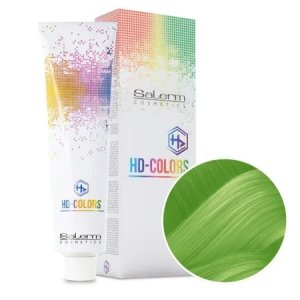 Salerm HD COLORS, farba do włosów półtrwała bez amoniaku, green kriptonite, 150ml