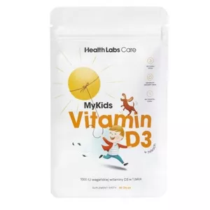 HealthLabs MyKids Vitamin D3 wegańska witamina D w żelkach dla dzieci suplement diety 60 żelek