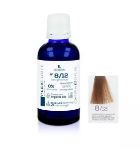 Lendan Plex Forte Bond Color, farba do włosów do trwałej lub półtrwałej koloryzacji, 8/12, 50ml