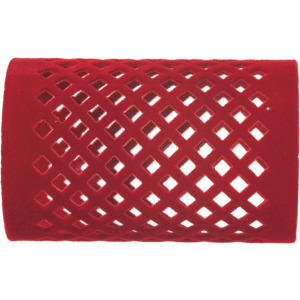 Efalock Flocked Curler, wałki metalowe flokowane 65mm-40mm czerwone 12szt., ref. 14100830