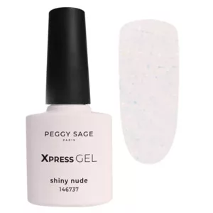 Peggy Sage Xpress Gel, żel, top i baza 3w1 do paznokci, Shiny Nude, 7ml