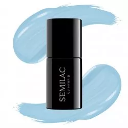 Semilac Extend, lakier hybrydowy 5w1, 7ml, 807 Pastel Blue