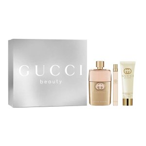Gucci Guilty Pour Femme zestaw woda perfumowana spray 90ml + woda perfumowana spray 10ml + balsam do ciała 50ml (W)