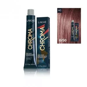 Lakme Chroma, farba do włosów o łagodnej formule, 6/50, 60ml
