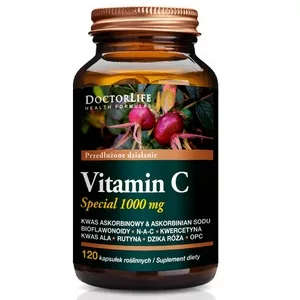 Doctor Life Vitamin C Special 1000mg o przedłużonym działaniu suplement diety 120 kapsułek