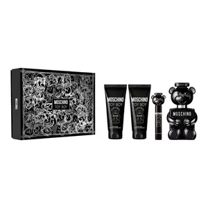 Moschino Toy Boy zestaw woda perfumowana spray 100ml + żel pod prysznic 100ml + balsam po goleniu 100ml + woda perfumowana spray 10ml (M)