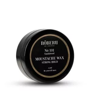 Noberu No.101 Moustache Wax Strong Hold, mocny wosk do wąsów, Sandalwood, 25ml