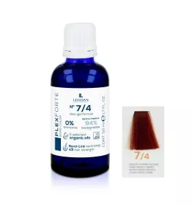 Lendan Plex Forte Bond Color, farba do włosów do trwałej lub półtrwałej koloryzacji, 7/4, 50ml