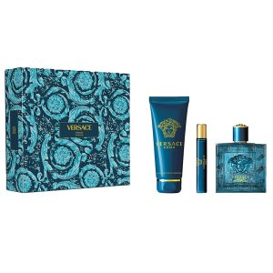 Versace Eros zestaw perfumy spray 100ml + żel pod prysznic 150ml + perfumy spray 10ml (M)