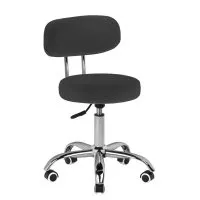 Taboret kosmetyczny Activeshop do pedicure A-007 czarny - dostępny w 48h